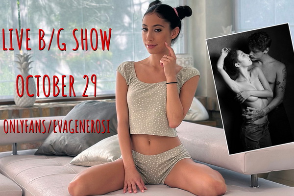 Eva Generosi Hosts Halloween-Themed B/G Show on OnlyFans Tues