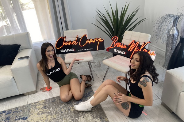 Brenna McKenna Crowned Bang! Babe of the Year with Chanel Camryn