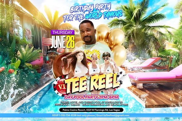 Tee Reel’s Palms Pool Party